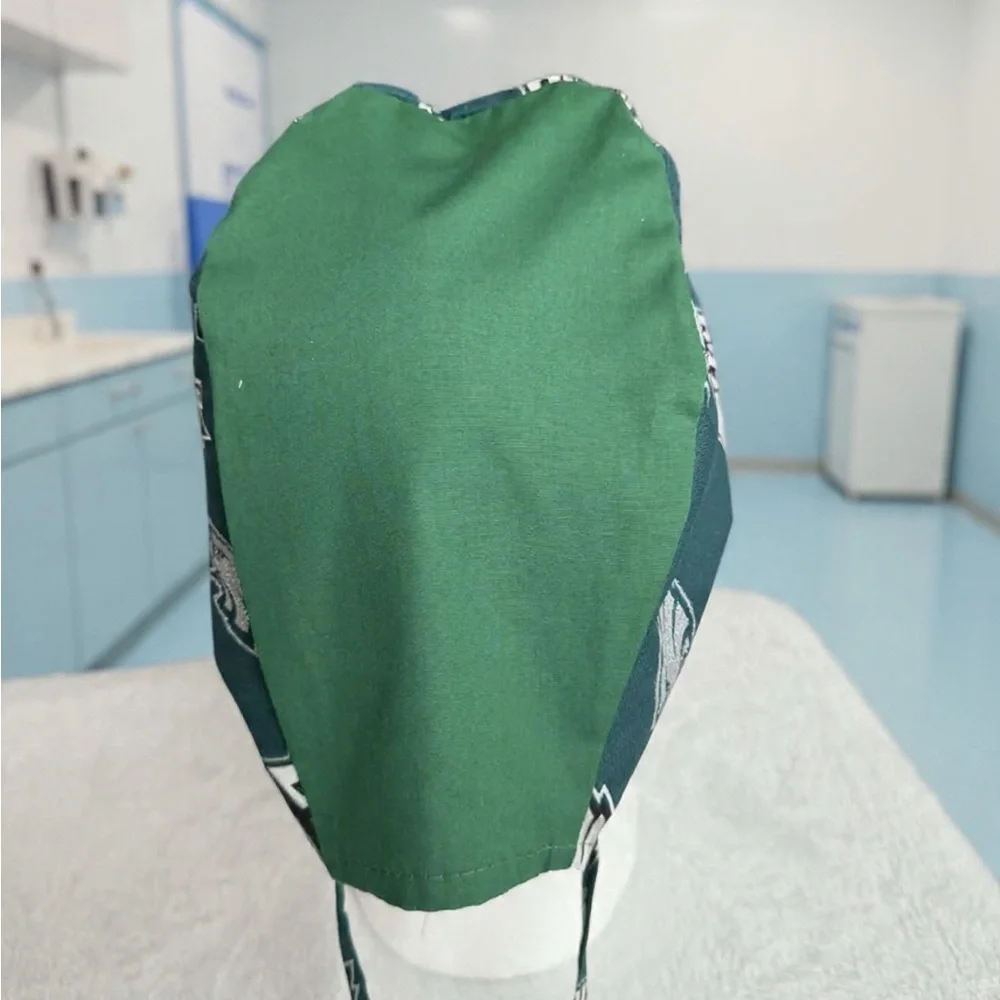 Green Scrub Cap with Team Logo